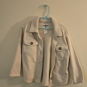 OshKosh B'gosh Beige Boys Button-Up Jacket Size 4/4A